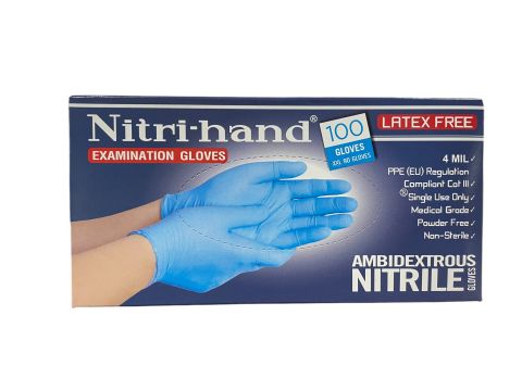 Billede af Nitrilhandsker Blå 100 Stk - i høj kvalitet