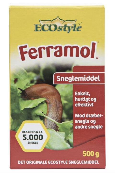 Se Ecostyle sneglebekæmpelse SnegleFri Ferramol 500 g hos Skadedyrs Fri